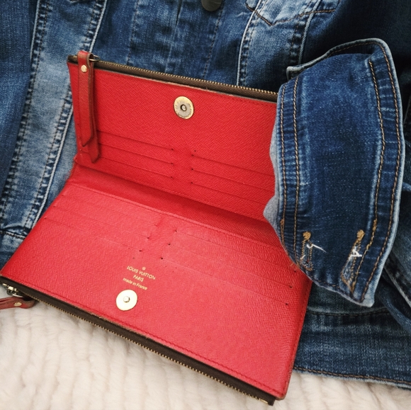 Louis Vuitton Handbags - Authentic LOUIS VUITTON LV Adele Monogram Red Wallet Clutch Card Holder